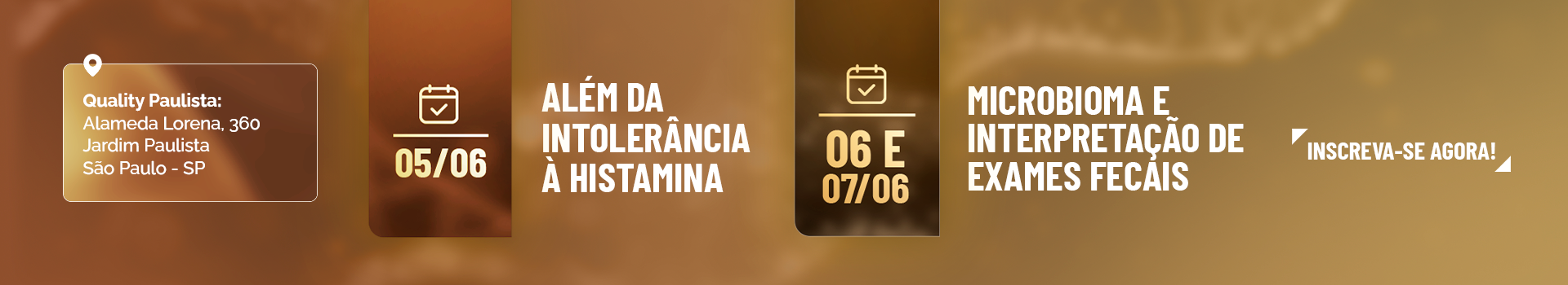 Curso: Além da intolerância à histamina e Intestino em Foco: Microbioma e Interpretação de Exames Fecais